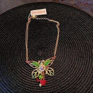Betsey Johnson butterfly necklace